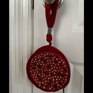 BCBGeneration Girls Velvet Wristlet Purse